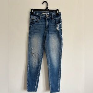 Kancan Blue Distressed Women's Skinny Jeans